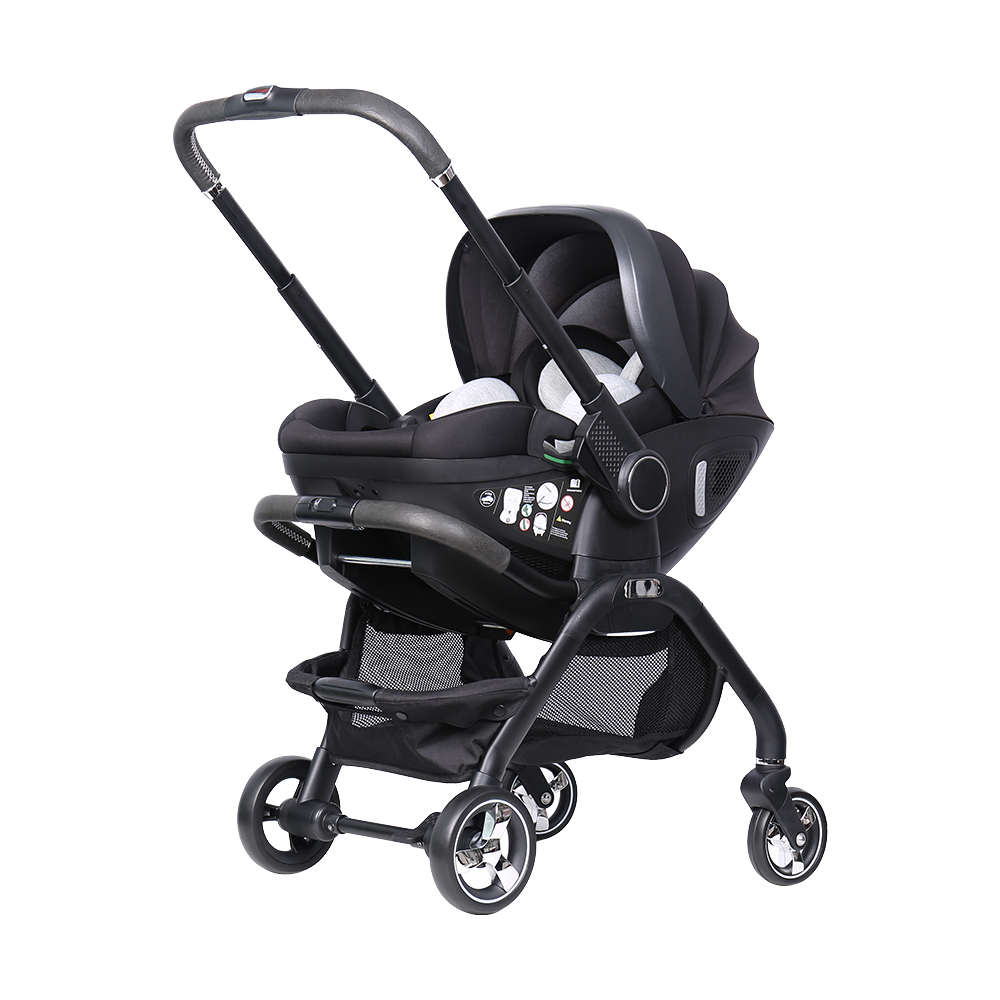 High Quality Portable Pink Baby Throne Stroller Luxury French Style 4-in-1 Foldable Compact Design with Car Seat